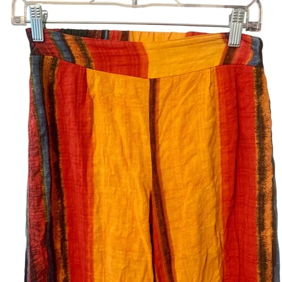 Striped Multicolor Wide-Leg Pants - Picture 5 of 6